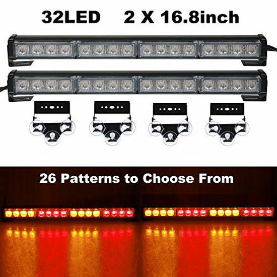 GetUSCart- ASPL 2x16.8 inch Emergency Flashing LED Traffic Advisor ...
