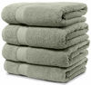 Picture of Maura 4 Piece Bath Towels. Extra Large 30"x56" Premium Turkish Towel Sets. Thick, Soft, Plush and Highly Absorbent Luxury Hotel & Spa Quality Towels for Bathroom - Sage Green