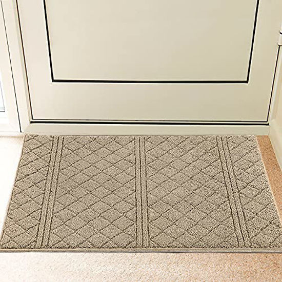 Ileading Indoor Door Mat Non Slip Low-Profile Entrance Rug Front