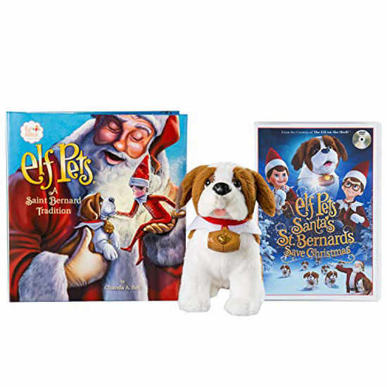 GetUSCart The Elf on the Shelf A Christmas Tradition Elf Pets St. Bernard with DVD Santa's St