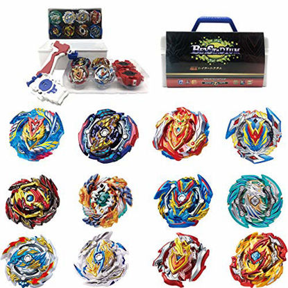 Picture of BEY Burst Blade Battle Latest Set -- Complete Set with 12pc and Battling Tops, & Launchers -- Age 8+