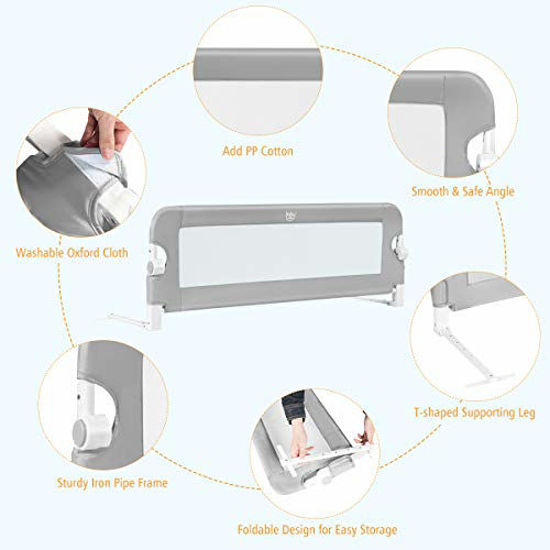 foldable bed rails for toddlers