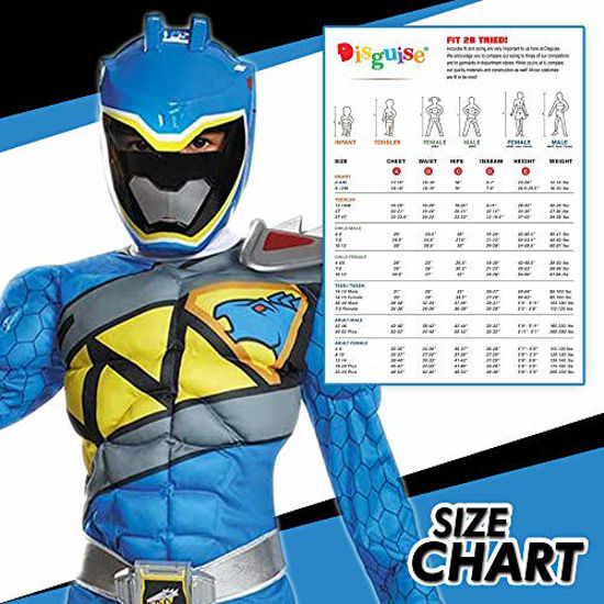 GetUSCart- Blue Power Rangers Costume for Kids. Official Licensed Blue ...