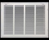 Picture of 20" X 16" Return Air Filter Grille - Filter Included - Easy Plastic Tabs for Removable Face/Door - HVAC Vent Duct Cover - White [Outer Dimensions: 21.75w X 17.75h]