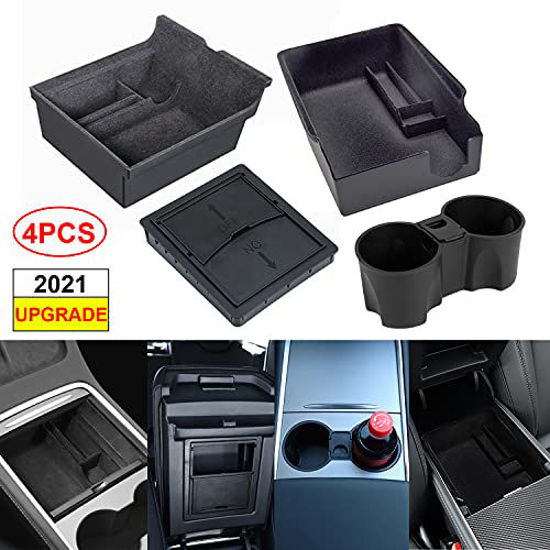 GetUSCart- Luumtee ?Pack of 4 3PCS Center Console Organizer Tray