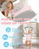 Picture of Infant Master Doorway Jumper, Durable Bumper Jumper w/ Adjustable Height, Funny Baby Doorway Swing Bouncer w/ Seat Bag, Popular Gift for Infant & Toddler, Portable and Free Installation, Pink