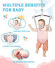 Picture of Infant Master Doorway Jumper, Durable Bumper Jumper w/ Adjustable Height, Funny Baby Doorway Swing Bouncer w/ Seat Bag, Popular Gift for Infant & Toddler, Portable and Free Installation, Pink