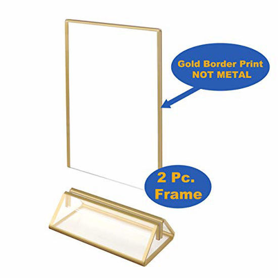 GetUSCart- NIUBEE 6Pack 8.5 x 11 Acrylic Sign Holder with Gold Frames ...