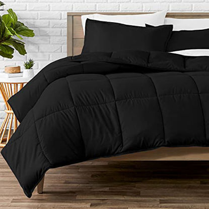 Picture of Bare Home Comforter Set - Oversized Queen - Goose Down Alternative - Ultra-Soft - Premium 1800 Series - All Season Warmth (Oversized Queen, Black)