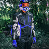 Picture of Motorcycle Jacket For Men Textile Motorbike Dualsport Enduro Motocross Racing Biker Riding CE Armored Waterproof All-Weather (Blue, Small)
