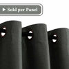 Picture of Room Darkening Linen Curtain for Sliding Door (100" W x 108" L) Extra Wide Primitive Burlap Textured Linen Room Divider Curtain for Living Room/Patio (9ft Tall by 8.5ft Wide, Charcoal Gray)