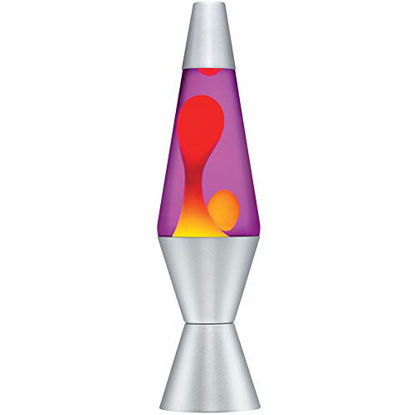 Picture of Lava Lamp Original Brand 20 oz - Yellow Wax with Purple Liquid