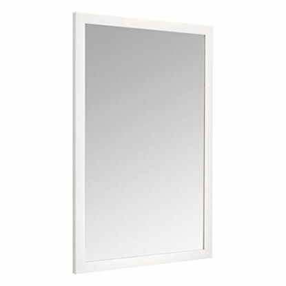 Picture of Amazon Basics Rectangular Wall Mirror 24" x 36" - Standard Trim, White