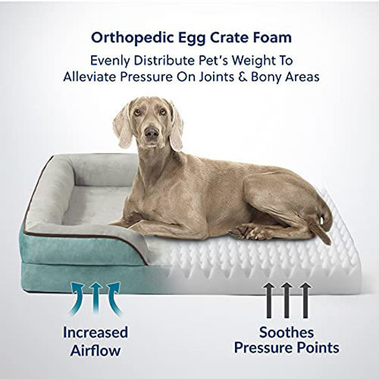 GetUSCart Bedsure Large Orthopedic Dog Bed for Large Dogs Big