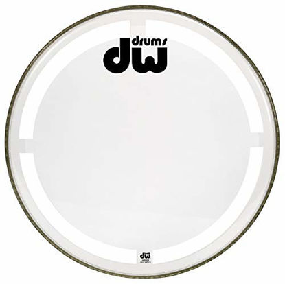 Picture of Drum Workshop Coated Clear Bass Drum Head Drumhead Pack (DRDHCC26K)