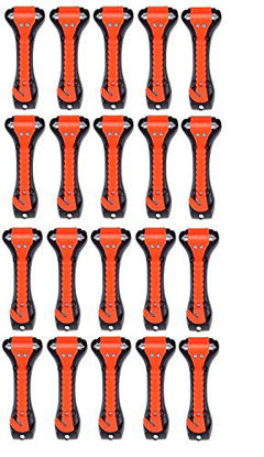 Picture of 20 PCS Car Safety Hammer Emergency Escape Tool Auto Car Window Glass Hammer Breaker and Seat Belt Cutter Escape 2-in-1 for Family Rescue & Auto Emergency Escape Tools
