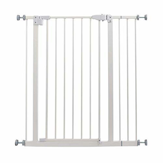 Banister,Dual Locking.Includes 4 Extension,36 High 35.5 Auto Close Extra Tall Baby Gate Walk Thru Safety Gate Dog Pet Pressure Mount Gate for Stairs,Doorways 