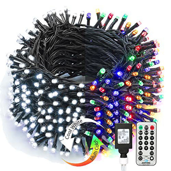 GetUSCart Brizled Christmas String Lights, 279ft 800 LED Color Changing Christmas Lights with