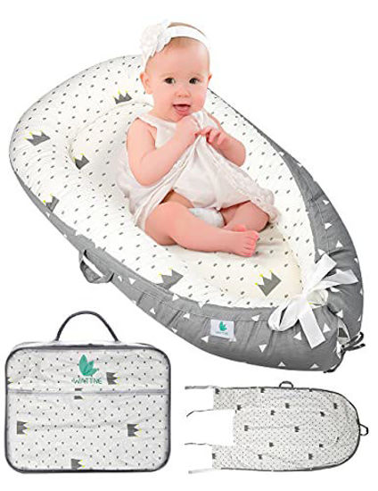 Baby Lounger Baby Nest Co-Sleeping,100% Soft Breathable Newborn