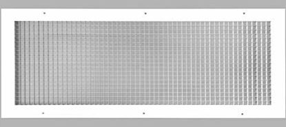 Picture of 14" x 32" Cube Core Eggcrate Return Air Grille - Aluminum Rust Proof - HVAC Vent Duct Cover - White [Outer Dimensions: 16.75"w X 34.75"h]