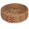 Picture of CENBOSS Beautiful Woven Placemats Round Placemats for Dining Table (Brown Wash, 13.5" Set of 8)