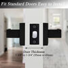 Picture of 2 Pack Probrico Square Door Lever Door Lock Handle Lockset Keyless Doorknobs Passage Knobs Lockset Interior Hallway Passage Closet DL01-BK-PS in Black