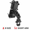 Picture of RAM Mounts Quick-Grip XL Phone Mount with Handlebar U-Bolt Base RAM-B-149Z-A-PD4U with Short Arm for Motorcycle, ATV/UTV, Bike