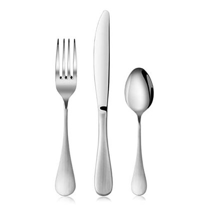 Picture of Artaste 1029130 Rain 18/10 Stainless Steel Flatware 36-Piece Set, Matte Finish Handle
