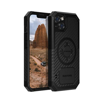 Picture of Rokform - iPhone 13 Pro Max Case, Rugged Series, Dual Magnet Plus MagSafe Compatible, Magnetic Protective Apple Gear, iPhone Cover with RokLock Twist Lock, Drop Tested Armor (Black)
