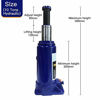 Picture of Portable Hydraulic Ram Welded Bottle Jack with Carrying Case, 2 Ton/ 5 Ton/ 8 Ton/ 10 Ton/ 20 Ton Capacity-Blue (10 TON)