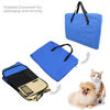 Picture of JESPET 45" Pet Dog Playpens, Portable Soft Dog Exercise Pen Kennel with Carry Bag for Puppy Cats Kittens Rabbits, Blue