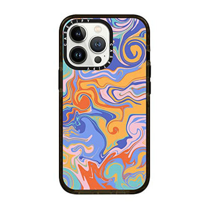Picture of CASETiFY Impact Case for iPhone 13 Pro - Trippy by Oh So Graceful - Clear Black
