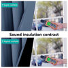 Picture of NICETOWN 100% Blackout Curtains 84 inches Long, Pair of Energy Smart & Noise Blocking Out Drapes for Baby Room Window, Thermal Insulated Guest Room Lined Window Dressing (Stone Blue, 70 inches Wide)
