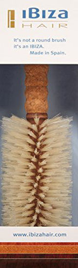 Picture of Ibiza Hair Brush - B7 Boar Bristle Round Hair Brush for Fine or Color Treated Hair - Salon Quality, Heat Resistant 70mm Round Brush with Long Barrel - Made in Spain
