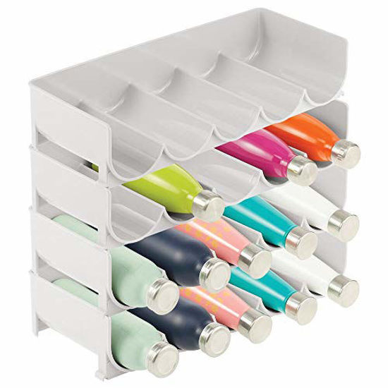 GetUSCart- mDesign Plastic Free-Standing Water Bottle and Wine Rack ...