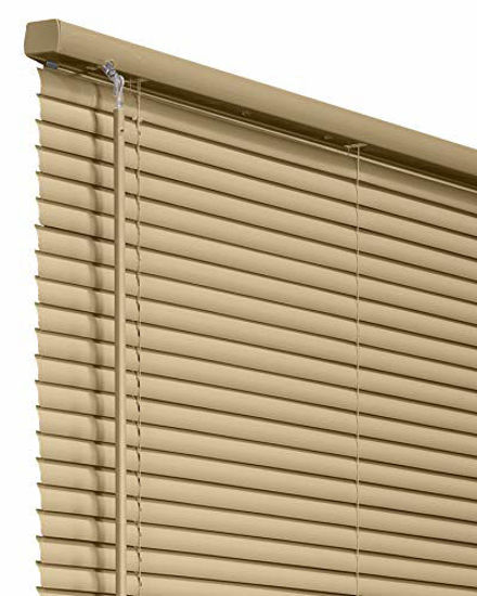 Picture of CHICOLOGY Blinds for Windows , Mini Blinds , Window Blinds , Door Blinds , Blinds & Shades , Camper Blinds , Mini Blinds for Windows , Horizontal Window Blinds , Gloss Cappuccino, 78" W X 84" H