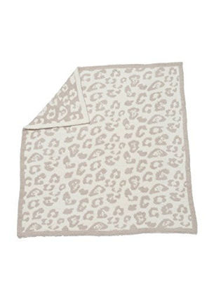 Picture of Barefoot Dreams CozyChic Barefoot in The Wild Baby Blanket - Stone / Cream