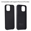 Picture of Bullstrap Premium Leather Phone Case Compatible with Apple iPhone 12 Pro Max, Black Edition Leather