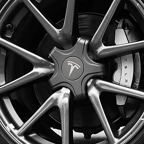 GetUSCart Tesla Model 3 Center Caps Hubcaps Cover Aero Wheels Cap Kits