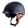 Picture of VCOROS Motorcycle Half Face Helmet Sun Visor Quick Release Buckle DOT Approved for Men Women (Matte Black, M)
