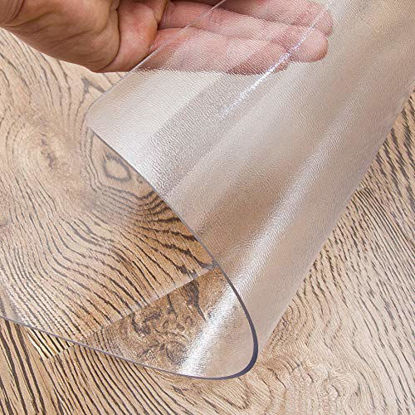 LovePads 2mm Thick 38 x 72 Inch Clear Table Cover Protector, Clear Table  Protector for Dining