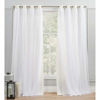Picture of Exclusive Home Curtains Catarina Layered Solid Blackout and Sheer,Window, Curtain Panel Pair with Grommet Top, 52x96, Vanilla