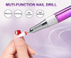 Picture of Electric Nail Drill Machine,Lumcrissy Colorful Rechargeable 35000 rpm Nail Drill Portable E-File with Battery,Portable Electric Acrylic Nail Tools,Polishing,Nail Removing (Rainbow)