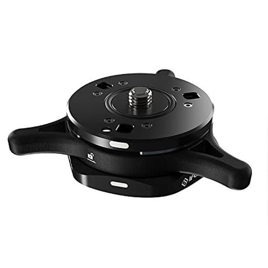 Picture of IFOOTAGE Seastar Q1S, Quick Release Plate, Upgrade Camera Quick Connect Tripod Mount Compatible with Canon, Nikon, Sony DSLR Camcorder Video Photography, Ball Head,Tripod, Monopod, Slider etc