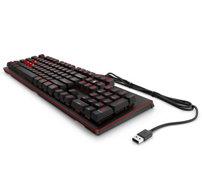 Picture of OMEN by HP Wired USB Gaming Keyboard 1100 (Black/Red)