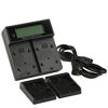 Picture of Ikan Dual Charger for Canon E6 Style Battery - Black - ICH-KDUAL-E6