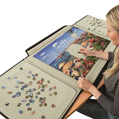 Picture of Bits and Pieces - 1500 Piece Size Porta-Puzzle Jigsaw Caddy - Puzzle Accessories - Puzzle Table - 24½" X 35½"