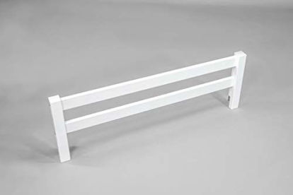 Picture of Wooden Safety Bed Side Guard Rail for Toddler, Kids and Childrens Beds (White)