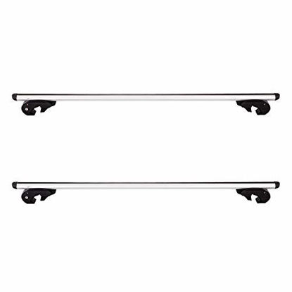 Picture of Amazon Basics 2-Piece Heavy-Duty Universal Cross Rail Roof Rack, 56 inches