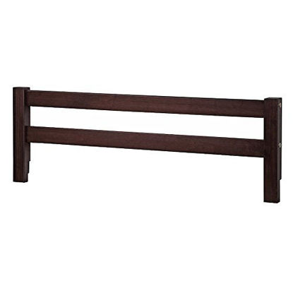 Picture of Wooden Safety Bed Side Guard Rail for Toddler, Kids and Childrens Beds (Espresso)